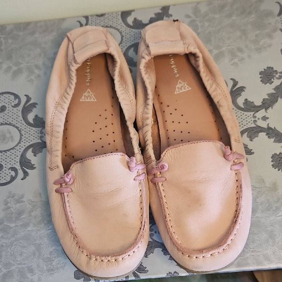 Hush Puppies Blush Pink Moccasin Shoes with Classic Stitching Size 9 - Picture 1 of 9
